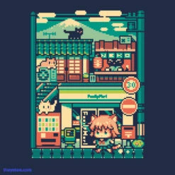 Pixel Eyebat Cat Town Apparel