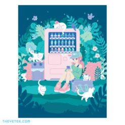 Pixel Eyebat Books & Prints Cat Vending Poster