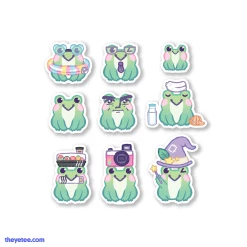 Here Comes Niko Stickers Froggy Faces