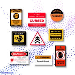 Natasha Petrovic Stickers Cursed Objects