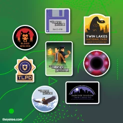 The Darkside Detective Detective Sticker Kit Stickers