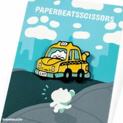 Paperbeatsscissors! Pins Taxi Pin
