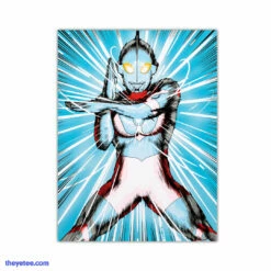 Ultraman Β©TSUBURAYA PRODUCTIONS Books & Prints Ultra Beam Screenprint Poster